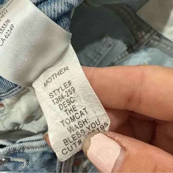 Mother Jeans The Tomcat in Bless You